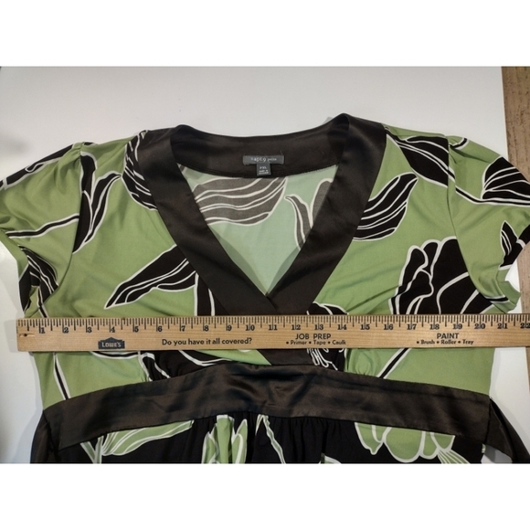 Apt. 9 Petite midi dress with stylized tulip print and waist tie - Picture 8 of 9